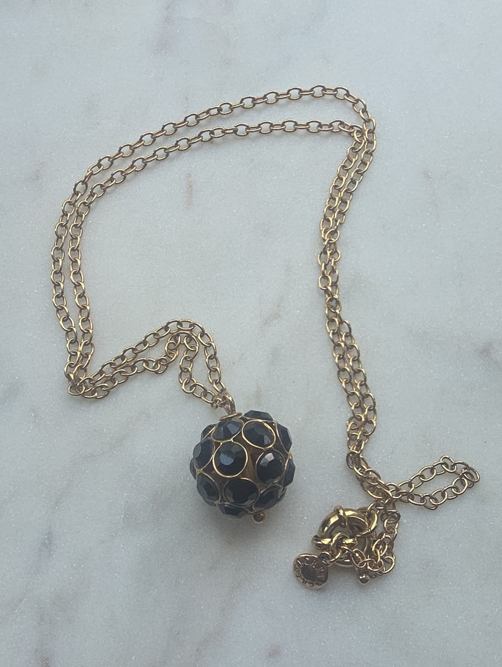 JCrew Disco Ball Inspired Pendant Necklace